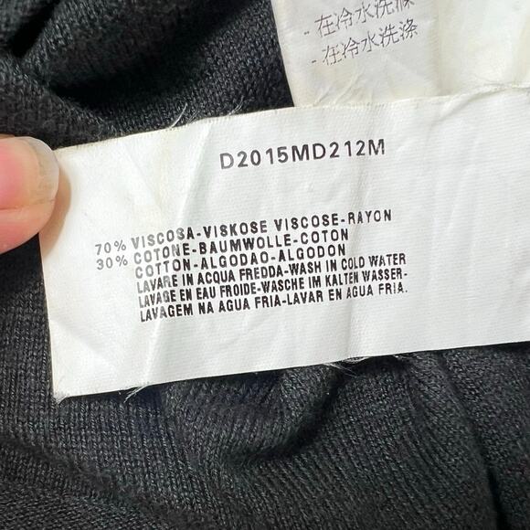 Emporio Armani Women’s Black Ruffle Neck Button Up Cardigan Size EU 42/US Med - Picture 6 of 10